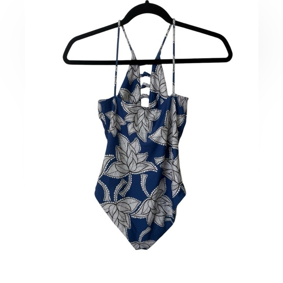Alia Blue One Piece Swimsuit Size Small - Picture 2 of 4